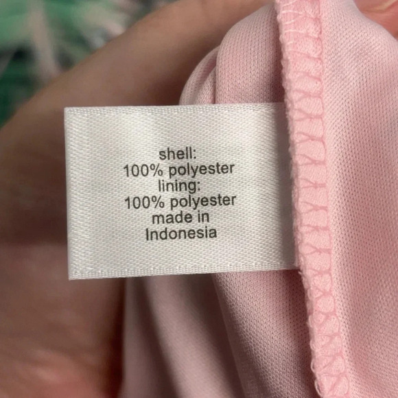 NWT Lane Bryant Maxi Dress 16 Pink Green Tropical Leaves Flutter Sleeve - Picture 5 of 7